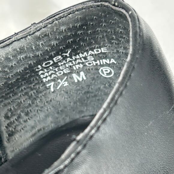 VTG 90s y2k Women's Black MUDD Joby Strappy Criss Cross Mary Jane Heels Sz 7.5 - Picture 6 of 8